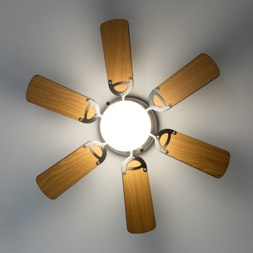 ZEVENTI - Stropni ventilator GALDANA 1xE27/60W/230V braon/bež