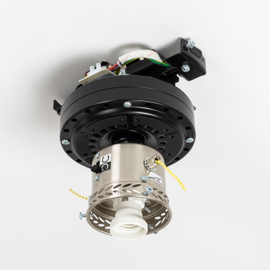 ZEVENTI - Stropni ventilator GALDANA 1xE27/60W/230V braon/bež