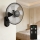 ZEVENTI - Zidni ventilator FANNY 45W/230V, prečnik 41 cm, crne boje, sa daljinskim upravljačem