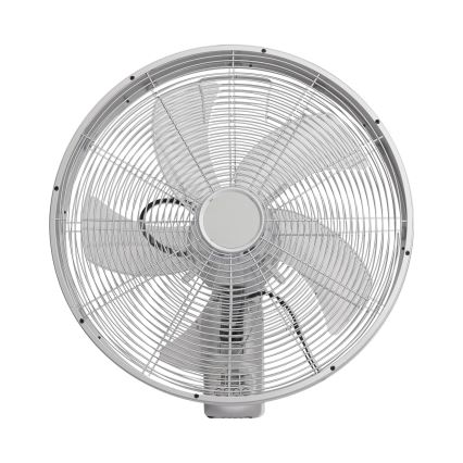 ZEVENTI - Zidni ventilator FANNY 50W/230V prečnika 45 cm mat hrom + daljinski upravljač
