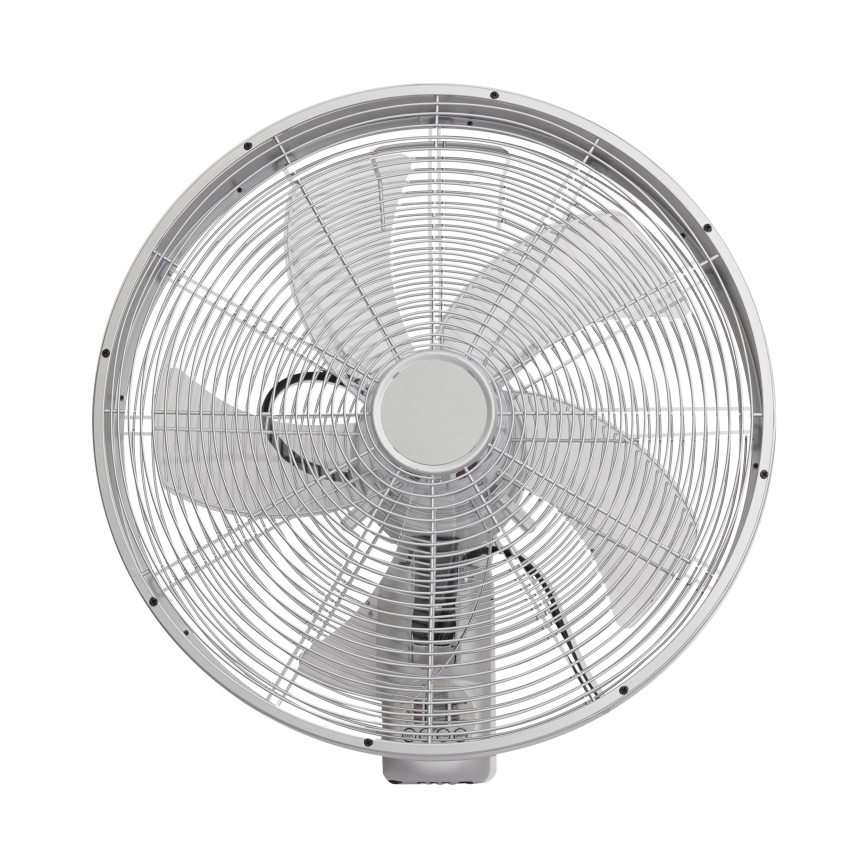 ZEVENTI - Zidni ventilator FANNY 50W/230V prečnika 45 cm mat hrom + daljinski upravljač