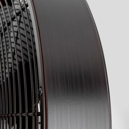 ZEVENTI - Zidni ventilator FREEZE 50W/230V, prečnik 40 cm, crna/smeđa + daljinski upravljač
