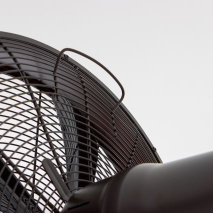 ZEVENTI - Zidni ventilator FREEZE 50W/230V, prečnik 40 cm, crna/smeđa + daljinski upravljač