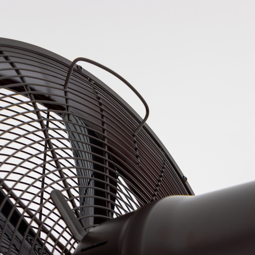 ZEVENTI - Zidni ventilator FREEZE 50W/230V, prečnik 40 cm, crna/smeđa + daljinski upravljač