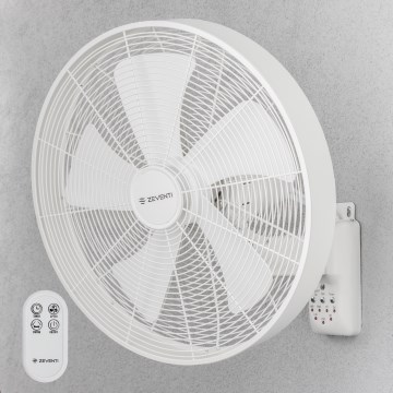 ZEVENTI - Zidni ventilator FREEZE 50W/230V, prečnik 40 cm, beo, sa daljinskim upravljačem