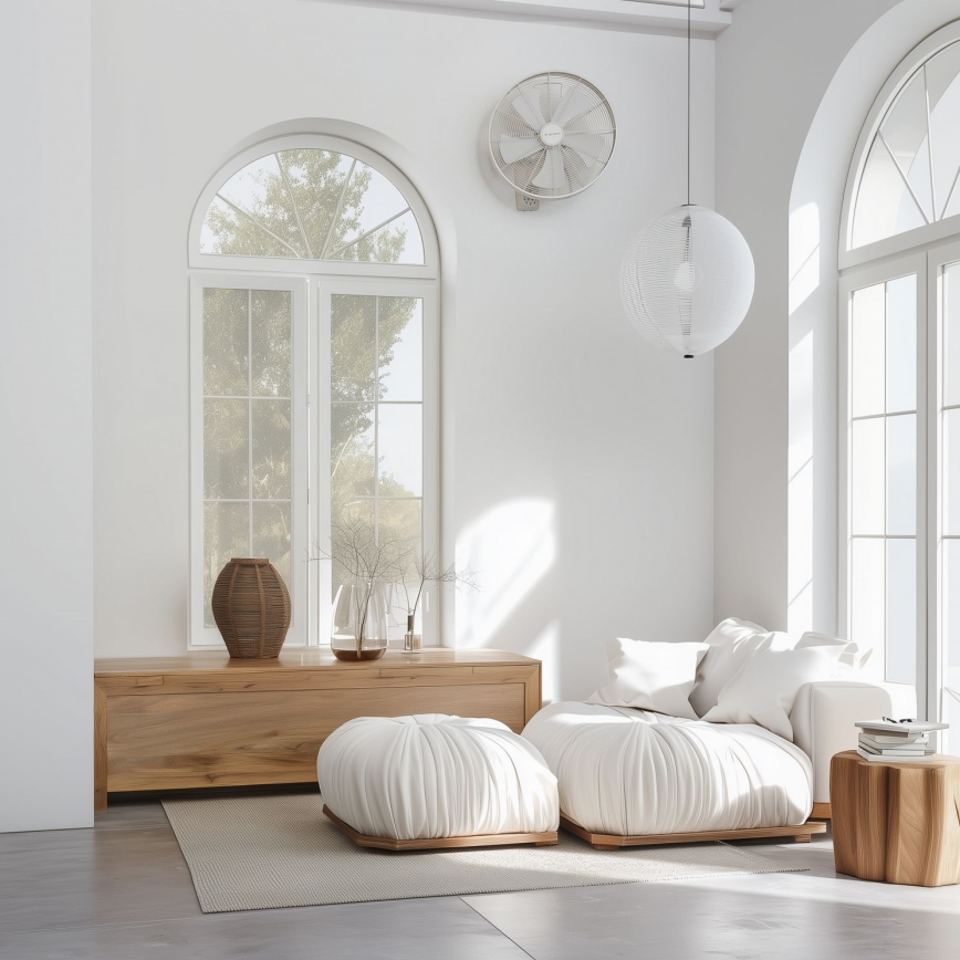ZEVENTI - Zidni ventilator FREEZE 50W/230V, prečnik 40 cm, beo, sa daljinskim upravljačem