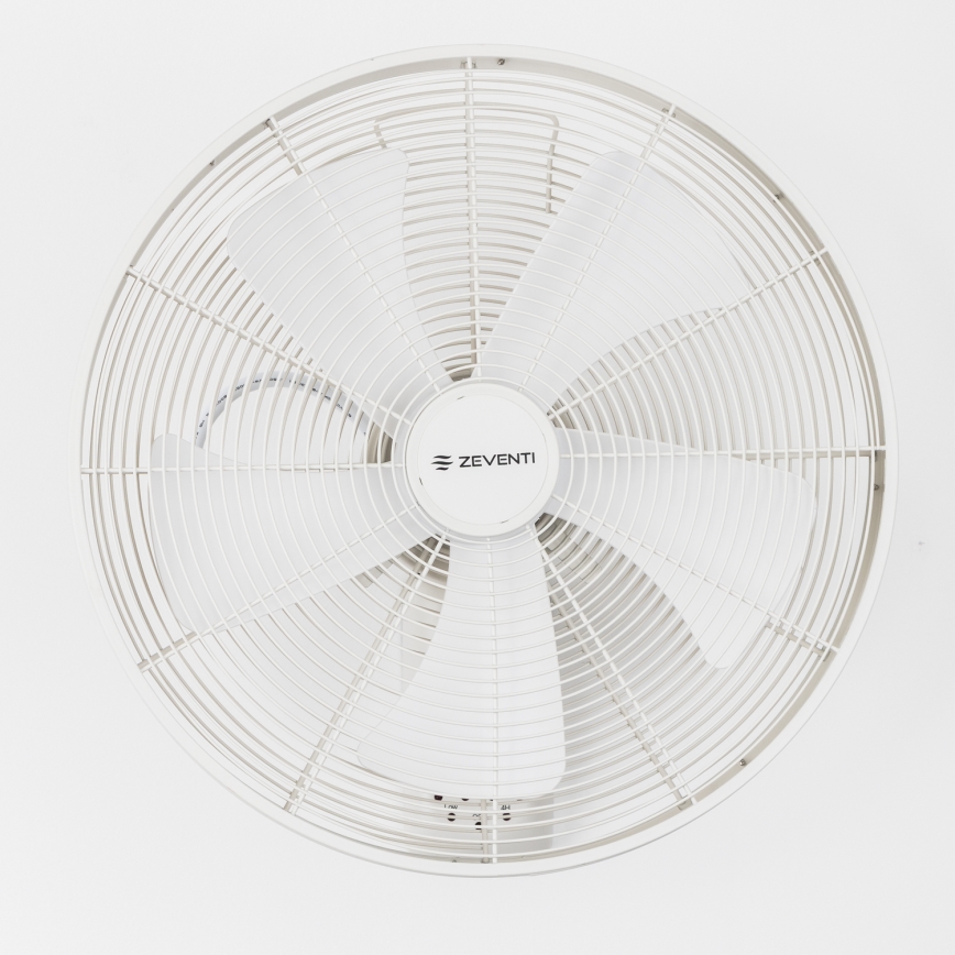 ZEVENTI - Zidni ventilator FREEZE 50W/230V prečnik 45 cm beo + daljinski upravljač