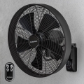 ZEVENTI - Zidni ventilator FREEZE 50W/230V, prečnik 45 cm, crna + daljinski upravljač