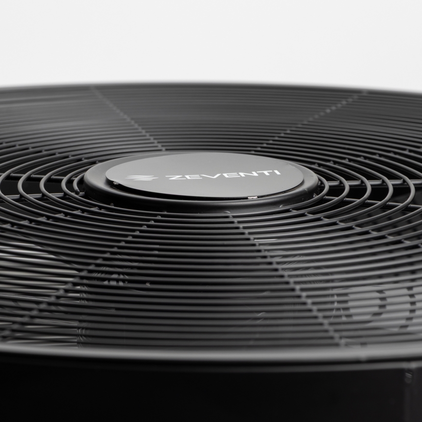 ZEVENTI - Zidni ventilator FREEZE 50W/230V, prečnik 45 cm, crna + daljinski upravljač