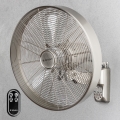 ZEVENTI - Zidni ventilator FREEZE 50W/230V prečnik 45 cm mat hrom + daljinski upravljač