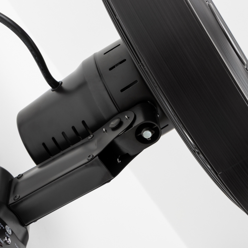 ZEVENTI - Zidni ventilator FREEZE 50W/230V prečnika 40 cm, crni + daljinski upravljač