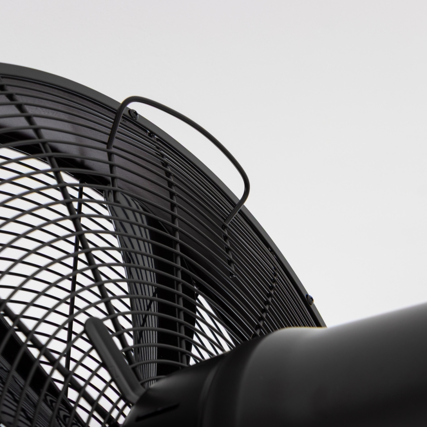 ZEVENTI - Zidni ventilator FREEZE 50W/230V prečnika 40 cm, crni + daljinski upravljač