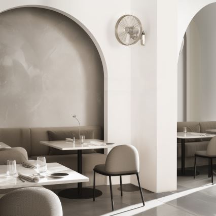 ZEVENTI - Zidni ventilator FREEZE 50W/230V, prečnik 40 cm, mat hrom + daljinski upravljač