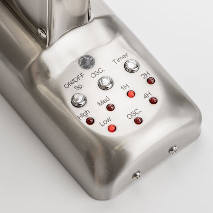 ZEVENTI - Zidni ventilator FREEZE 50W/230V, prečnik 40 cm, mat hrom + daljinski upravljač