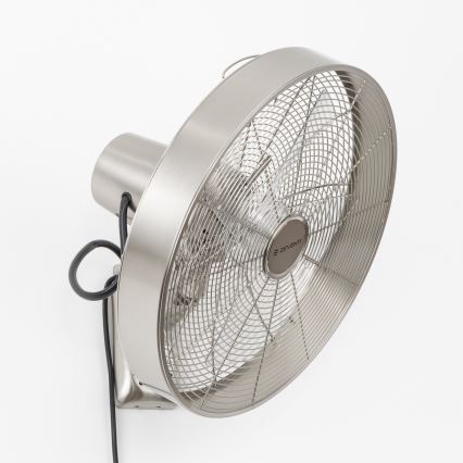 ZEVENTI - Zidni ventilator FREEZE 50W/230V, prečnik 40 cm, mat hrom + daljinski upravljač