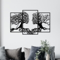 Zidna dekoracija 116x71 cm — Drvo života, metal