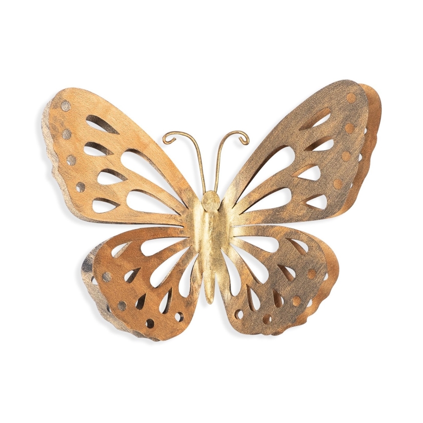 Zidna dekoracija 32x29 cm metalni leptir
