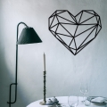 Zidna dekoracija 47 x 40 cm — srce od metala