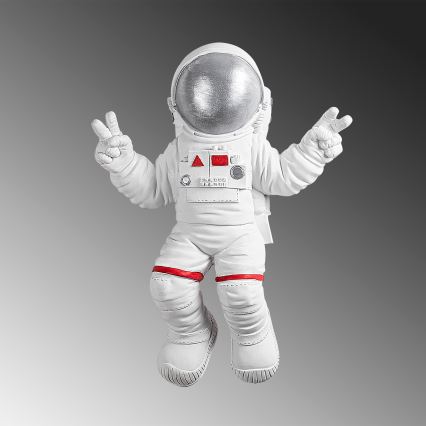 Zidna dekoracija 47x35 cm, astronaut, srebrna