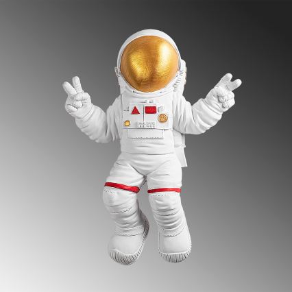 Zidna dekoracija 47x35 cm zlatni astronaut