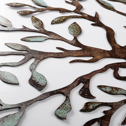 Zidna dekoracija 60x60 cm — metalno stablo