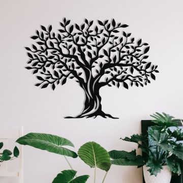 Zidna dekoracija 69x52 cm – metalni motiv drveta