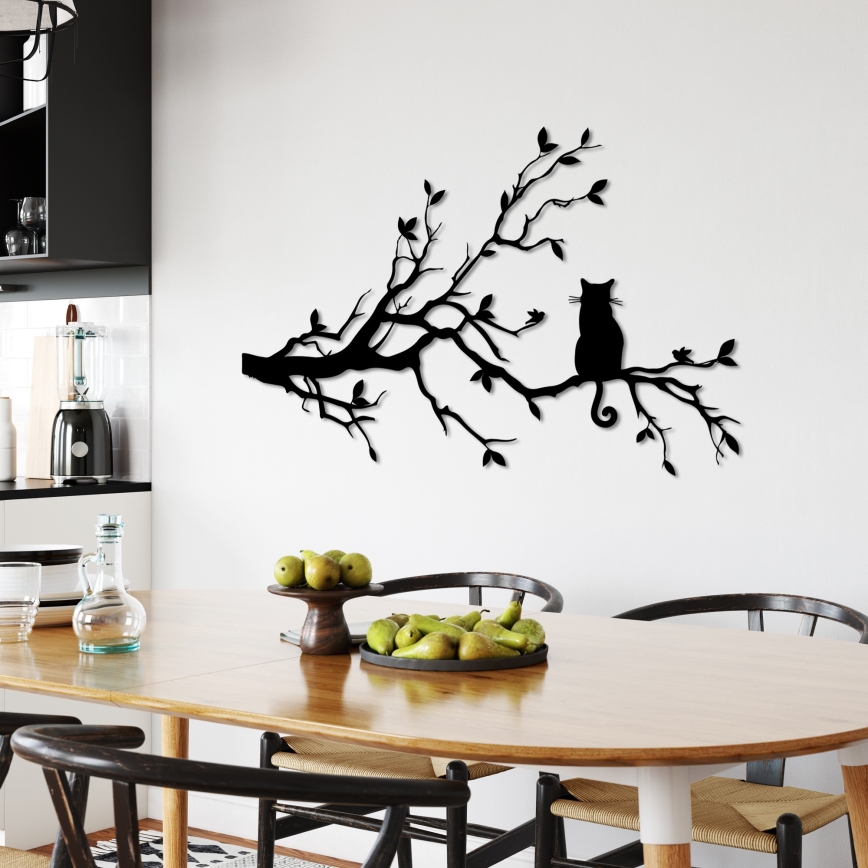 Zidna dekoracija 80x50 cm metalna grana