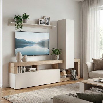 Zidna garnitura LENOR kašmir/braon