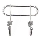 Zidna kuka TWIST 13,5x16,5 cm sjajni hrom