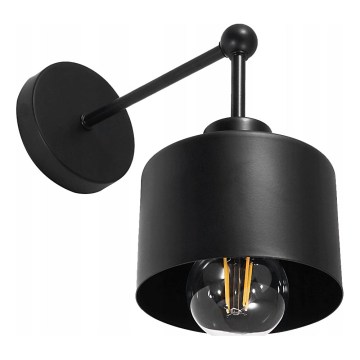 Zidna lampa 1xE27/20W/230V crna