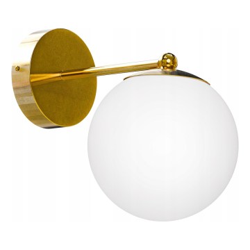 Zidna lampa 1xE27/40W/230V zlatna/bela