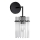 Zidna lampa 1xE27/60W/230V crna/prozirna