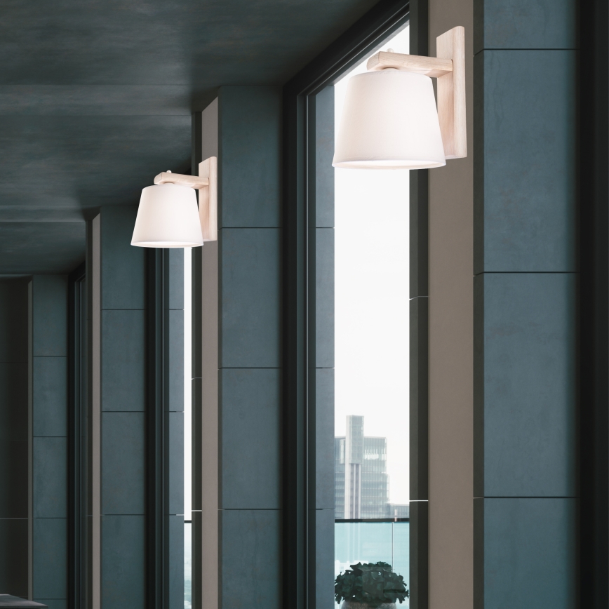 Zidna lampa AIDA 1xE27/60W/230V hrast