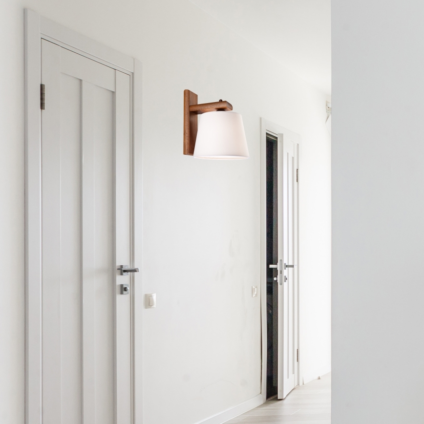 Zidna lampa AIDA 1xE27/60W/230V hrast