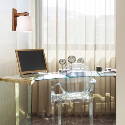 Zidna lampa AIDA 1xE27/60W/230V hrast