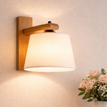 Zidna lampa AIDA 1xE27/60W/230V hrast