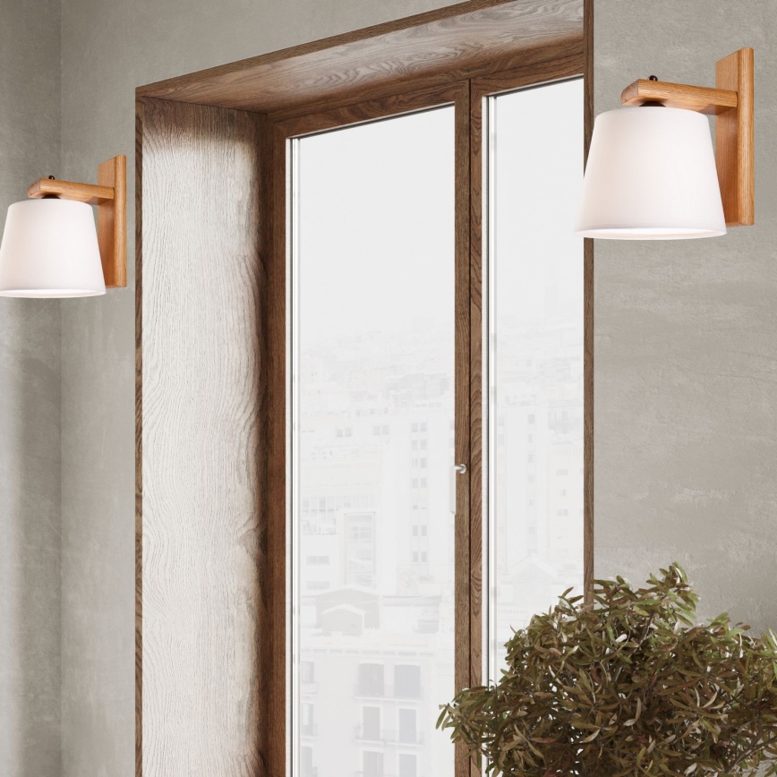 Zidna lampa AIDA 1xE27/60W/230V hrast