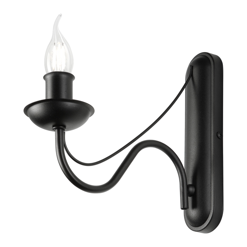 Zidna lampa ANTON 1xE14/60W/230V crna