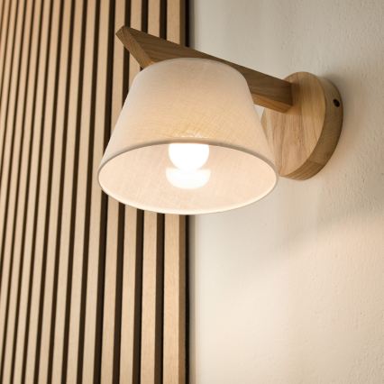 Zidna lampa ANTONIO 1xE14/40W/230V hrast