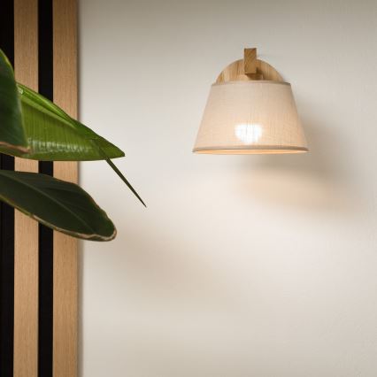 Zidna lampa ANTONIO 1xE14/40W/230V hrast