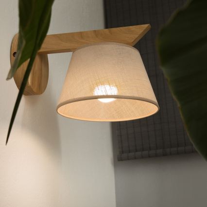 Zidna lampa ANTONIO 1xE14/40W/230V hrast