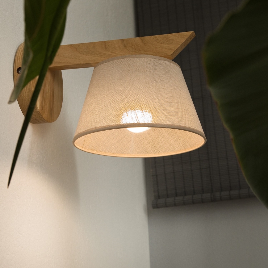 Zidna lampa ANTONIO 1xE14/40W/230V hrast