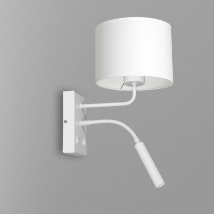 Zidna lampa ARDEN 1xE27/60W+1xG9/8W/230V bela
