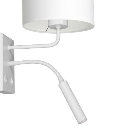 Zidna lampa ARDEN 1xE27/60W+1xG9/8W/230V bela