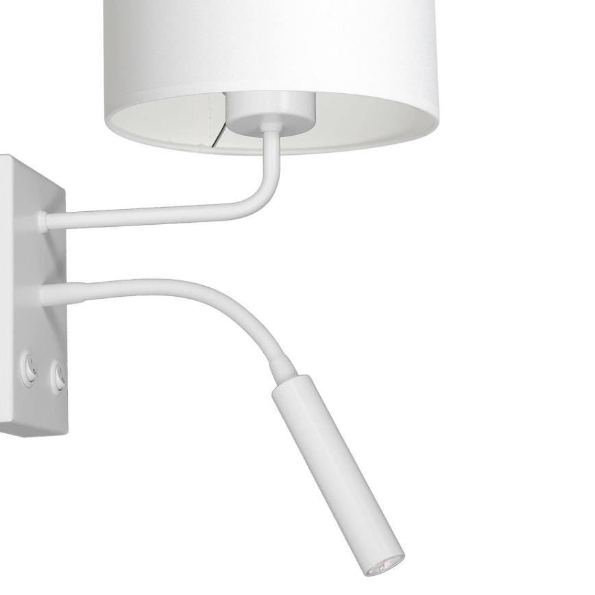 Zidna lampa ARDEN 1xE27/60W+1xG9/8W/230V bela