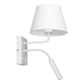 Zidna lampa ARDEN 1xE27/60W+1xG9/8W/230V bela