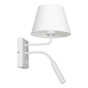Zidna lampa ARDEN 1xE27/60W+1xG9/8W/230V bela