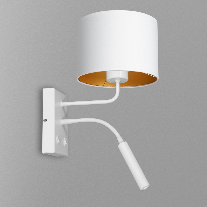 Zidna lampa ARDEN 1xE27/60W+1xG9/8W/230V bela/zlatna