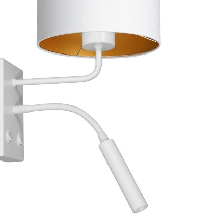 Zidna lampa ARDEN 1xE27/60W+1xG9/8W/230V bela/zlatna