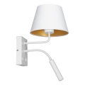 Zidna lampa ARDEN 1xE27/60W+1xG9/8W/230V bela/zlatna